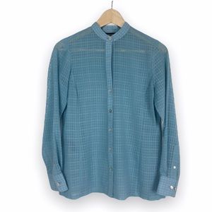 Jones New York Signature‎ Petite PP Blue Blouse